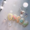Kook&K BearHandmade Nail Tips - Stelletto / 쿠앤크곰돌이수제네일팁 - 스텔레토