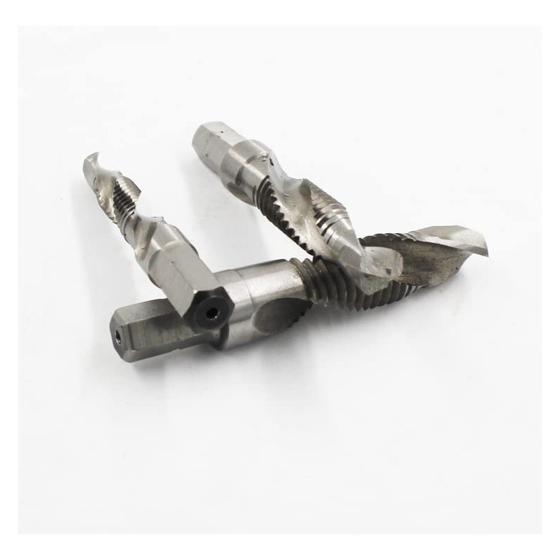 6pcs/set Tap Hex Shank Compound Taps Spiral Drill and Tapping