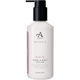 Arran Sense of Scotland Naturals Calm Soothing Hydrating Lavender & Chamomile Hand and Body Lotion Fast Absorbing Non Greasy Vegan Cruelty Free