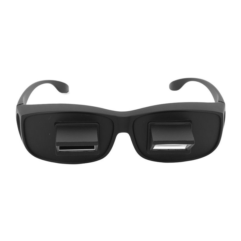Prism Glasses Stylish Compact Black Large Resin Glass 16cm Frame