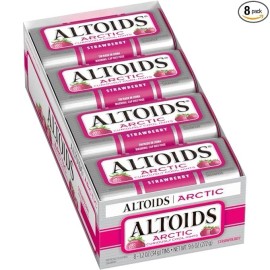 Wrigley's ALTOIDS Arctic Strawberry Breath Mints, 1.2-Ounce Tin - 8 PK