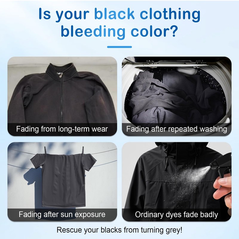 Binbata Black Darkening Sheets, Renew & Repair for Black Faded