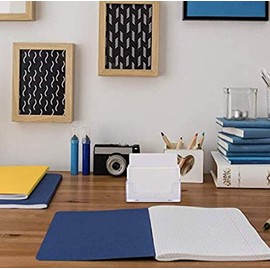 DNHCLL 1 Pack Clear Business Card Holder 2 Tiers Plastic Card Stand Organizer Card Holder Display for Home Office, Desktop, and Counter, 120 Cards Capacity