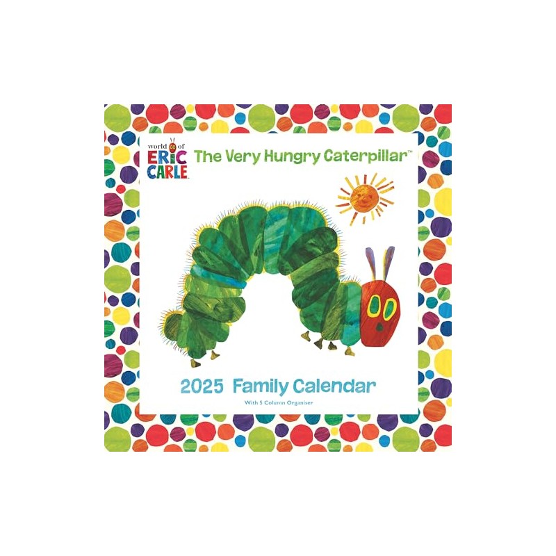 2025 Very Hungry Caterpillar Square Family Calendar
