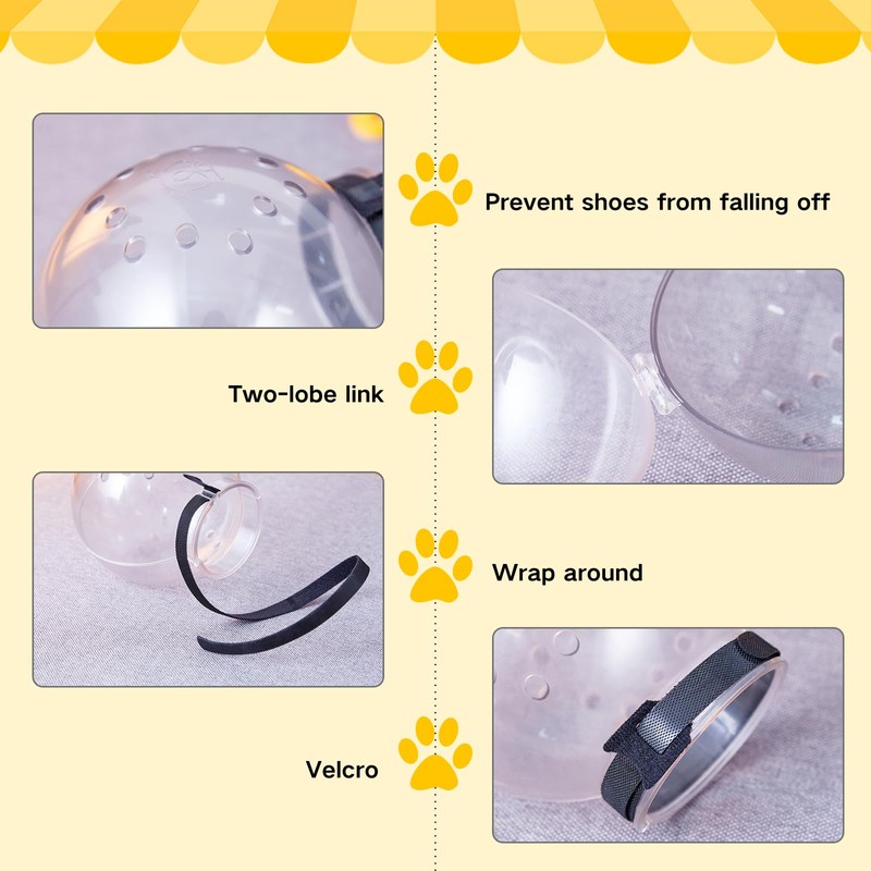 Augegel Cat Muzzle and Boots, Adjustable Helmet for Grooming, Breathable