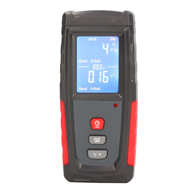 Electromagnetic Radiation Automatic Alarm Plastic Tester EMF Inspection 3.7V 600mAh