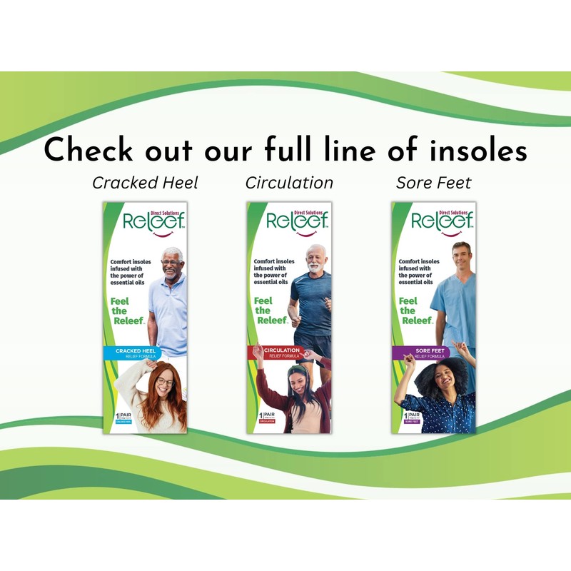 Cracked Heel Relief | Infused Insoles | Releef Direct Solutions