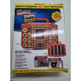 Battery Daddy 2 Qty Battery Daddy Smart Storage System Organizer Double Sided, 150 Capacity