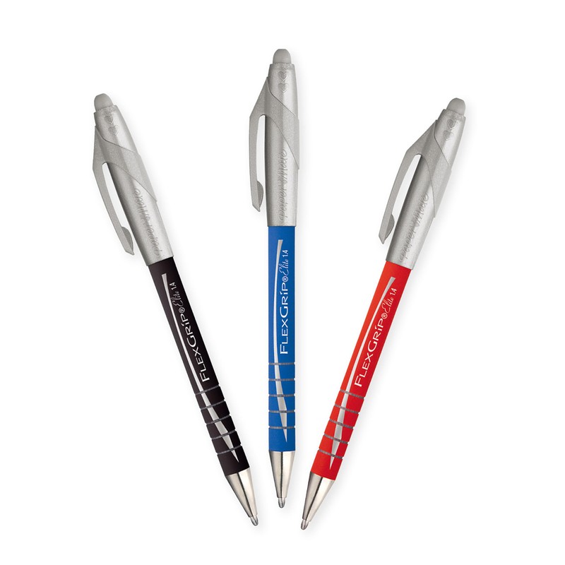 Paper Mate FlexGrip Elite Retractable Ballpoint Pens | Black Ink