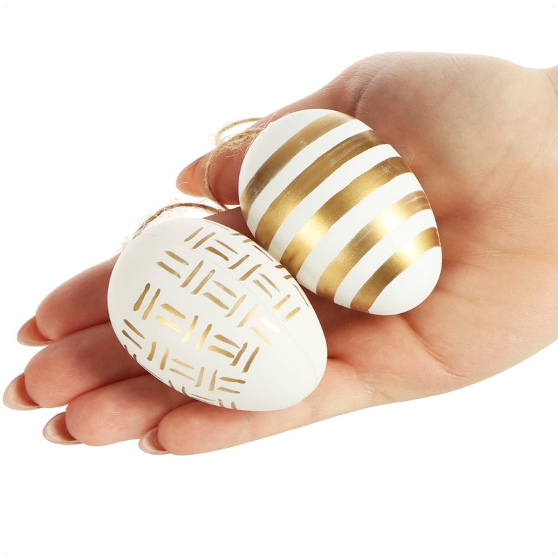 com-four® 18 x Easter Eggs for Hanging - Easter Eggs