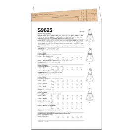 Simplicity Toddlers' Tulle Costumes Sewing Pattern Kit, Code S9625, Sizes 1/2-1-2-3-4, Multicolor