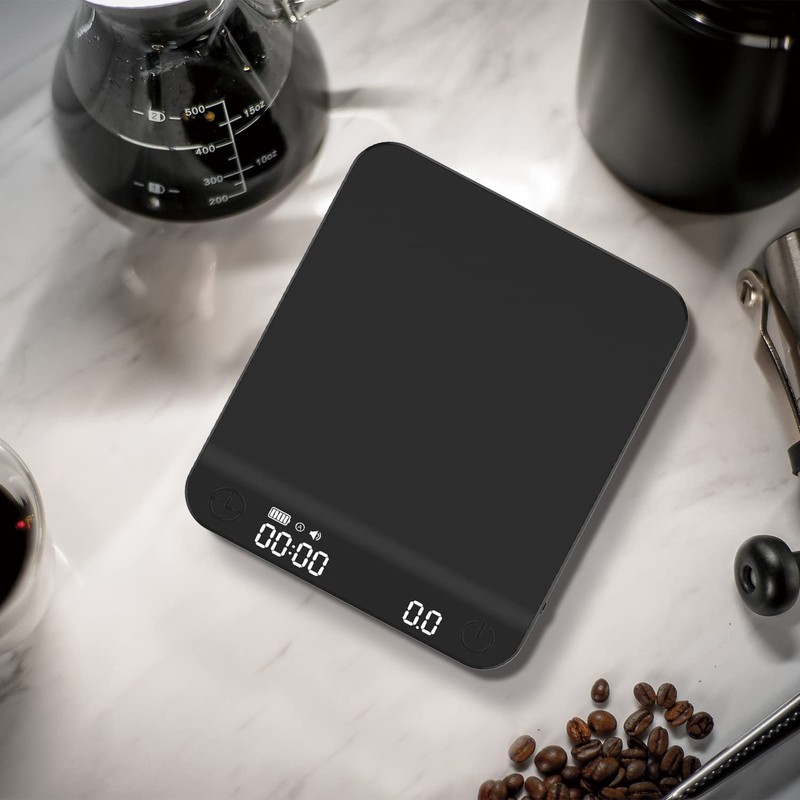 BOLUX-JS Coffee Scale, Multifunction Electronic Espresso Scale, Weigh Digital Drip