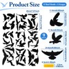 Qufiiry 37 Pack Anti-Collision Window Stickers for Birds, PVC Static