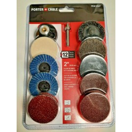 PORTER-CABLE Porter Cable PCQ12SET 2" Twist Lock Set (12pc) for Die Grinder