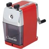 CARL Pencil Sharpener, CC-2000, Custom, Red, 5-Point Selector. Manual, Quiet