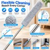 Extendable Under-Bed Duster for Hard-to-Reach Cleaning – Washable Soft Bristle