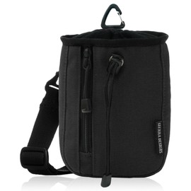 Sierra Designs Compact Chalk Bag with Shoulder Belt with Key Hook for Smartphone Storage, Walks, Travel, black (2)