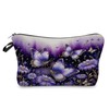 Livel lhood Purple Floral Butterfly Makeup Bag Cute Small Organizer