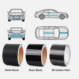 12 Inch Vinyl Wrap Premium Matte Black Chrome Delete 50ft Roll for Window Trim, Grille, and Emblems – Automotive DIY Car Wrapping Film with Air Release – Weatherproof & Removable (12Inch x 50Feet)