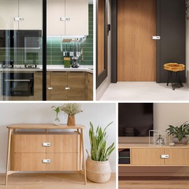 Hasp Lock, Deadbolt Lock Lockable, Pack of 2 Padlock Hasp Door Lock Security Device Door Fitting Metal Hasp Lock for Padlocks Silver