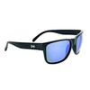 Optic Nerve Polarized Sport Kingfish Shiny Black Frame, Smoke/Red Lens