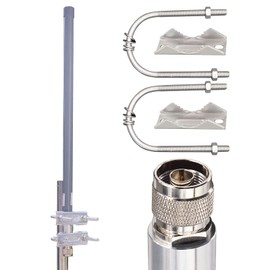 Kaunosta 915MHz 8dBi FRP Antenna N Male Omni Wideband 860-930MHz IP67 Waterproof Antenna for HNT Helium Hotspot HNT Miner Heltec V3 Meshtastic LORA32 915MHz LoRa Module IoT GPS Indoor Outdoor Use