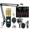 BM-800 Podcast Equipment Bundle with Voice Changer, Live Sound Card,