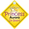 Princess Aurora On Board Girl Car Sign Child/Baby Gift/Present 002