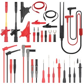 27-Piece Multimeter Test Leads Probes kit，multimeter Probes,Multimeter Leads Test Tweezers with，Alligator Clips with Wires，Volt Meter Leads Test Probes，multimeter Leads kit