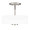 Tawson Abra 2-Light Semi Flush Mount Light with Etched Glass