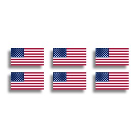Mini USA Flag Sticker American Vinyl Decals Tag Car Truck Cup Window Graphic Plate