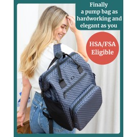 IDAHO JONES Breast Pump Bag Backpack with Insulated Cooler - Fits Spectra, Motif, All Portable, Wearable Breast Pumps - Chertsey