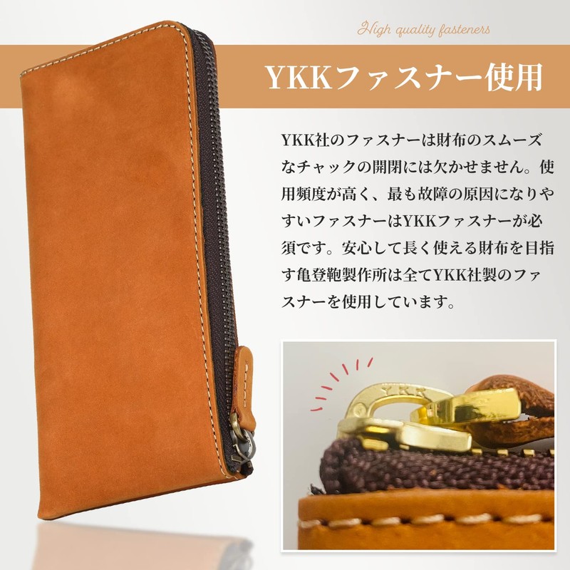 Kameto Bag Manufacturing Long Wallet, Men's, Genuine Leather, Large Capacity,