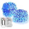 Homemory 2 Pack 33 Ft 100 LED Blue Halloween Fairy