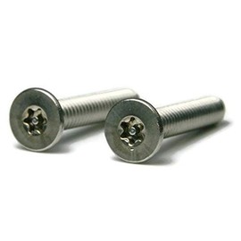Torx w/Pin Tamper Proof Security Flat Cap Machine Screw 18-8 Stainless Steel - 6/32 x 1-1/2 (T-15) Qty-100