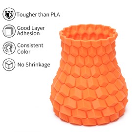 INLAND Micro Center PLA+ 3D Printing Filament 1.75mm - Orange PLA Plus 3D Printer Filament - PLA Pro Dimensional Accuracy +/- 0.03 mm - 1 kg Cardboard Spool (2.2 lbs)