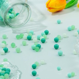 Xilitata 400 Pieces Round 8mm Glass Beads for Jewelry Making,Crystal Beads Bracelets Making Kit Glass Beads Crafts DIY Beads