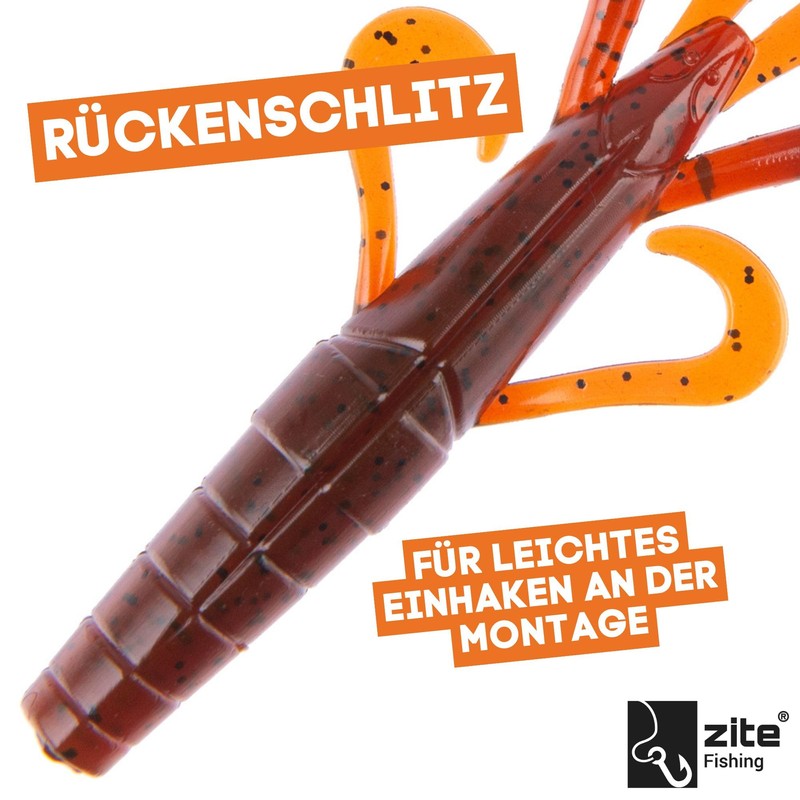 Zite Fishing Inzite Braw Creature Bait 10,5cm | Gummiköder Krebsimitat