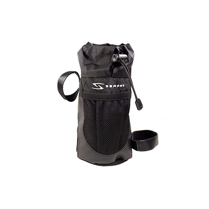 Serfas - Bolsa de botella para manillar de bicicleta, color