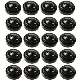 20 Pcs Black Desk Flag Holders, 2 Holes Plastic Mini Flag Holder Round Base Miniature Flag Stands for Home Office Conference Desktop Display Decor