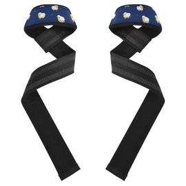 Lambs - Correas de elevación de color azul oscuro de 26 pulgadas, antideslizantes, para entrenamiento, gimnasio, levantamiento de potencia, culturismo