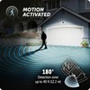 GLOBE 180-Degree 10 W Twin Head Black 1000 Lumens Hardwired