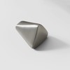 Myxekllo Brushed Nickel Cabinet Knob, Zinc Alloy Triangle Cabinet Dresser