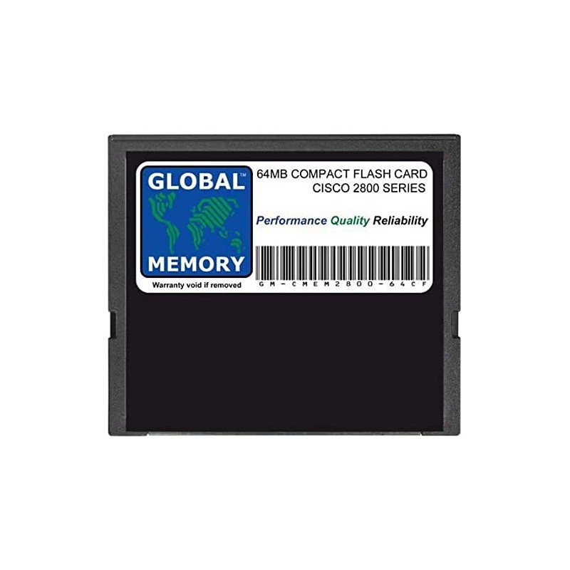 64MB COMPACT FLASH CARD MEMORY FOR CISCO 2800 SERIES ROUTERS