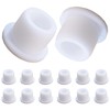 12 PCS Bathtub Jet Covers Silicone Hole Plug White Tube