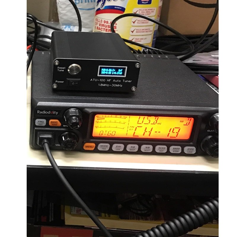 ATU-100 EXT Antenna Tuner for Ham Radio, GOOZEEZOO V3.2 1.8-55MHz