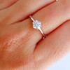 BeFab 1/2 Ctw Cubic Zirconia Classic 6 Prong Round Solitaire