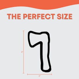 Axe Cookie Cutter with Easy to Push Design (4 inch)