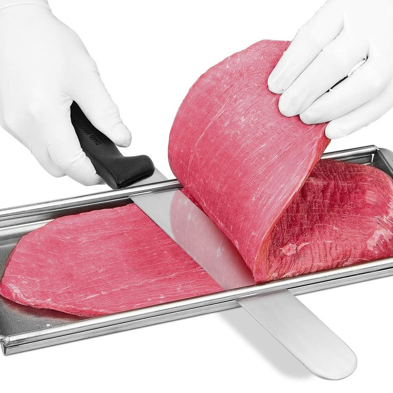 TSM Products Jerky Cutting Board and 10-Inch Slicer Knife