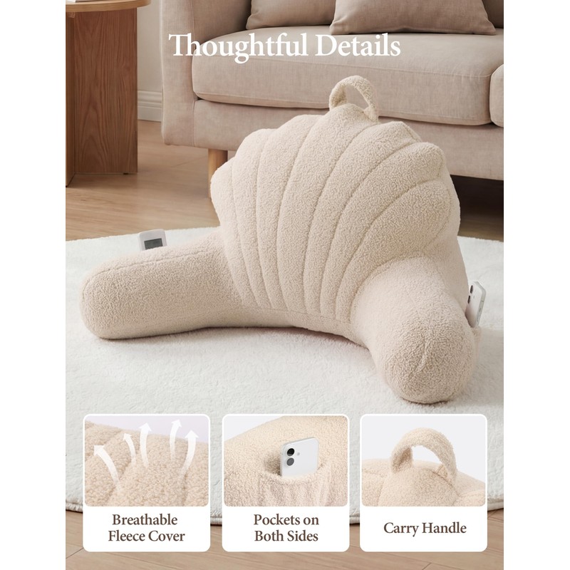 Yoofoss Reading Pillow for Bed Sitting up, Backrest Pillows with